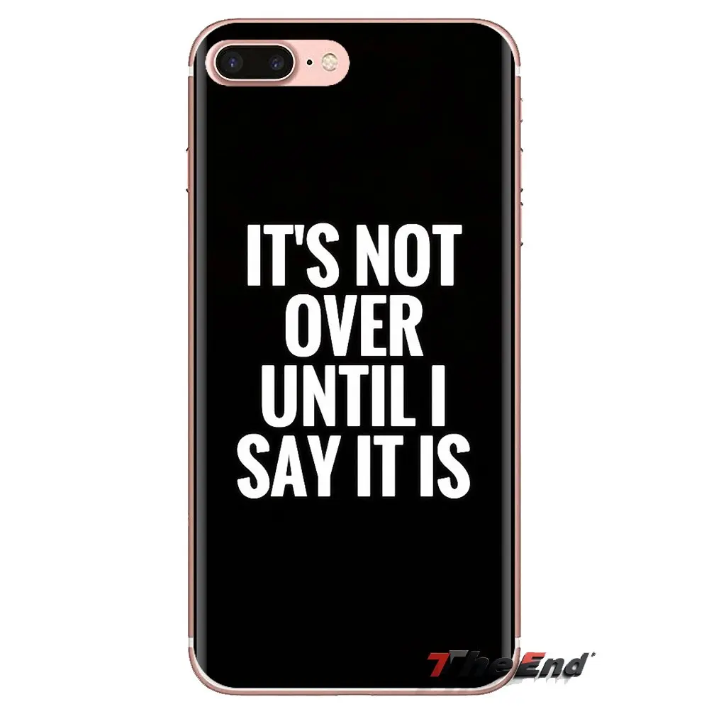 Силиконовый чехол для телефона IT IS NOT OVER Phrases для HTC One U11 U12 X9 M7 M8 A9 M9 M10 E9 Plus Desire 630 530 626 628 816 820 830.