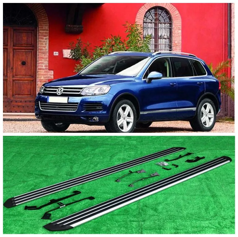 

For Volkswagen Touareg 2011-2021 High Quality Aluminum Alloy Running Boards Side Step Bar Pedals