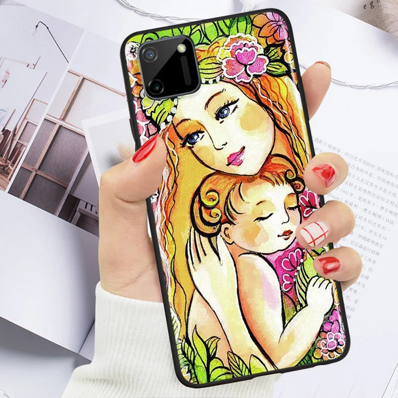 

Mom Child Religion Painting Art For OPPO Realme 7i C17 7 6 6S 6i 5 5S 5i 3 3i 2 Narzo 10 20 Pro Global 5G Phone Case