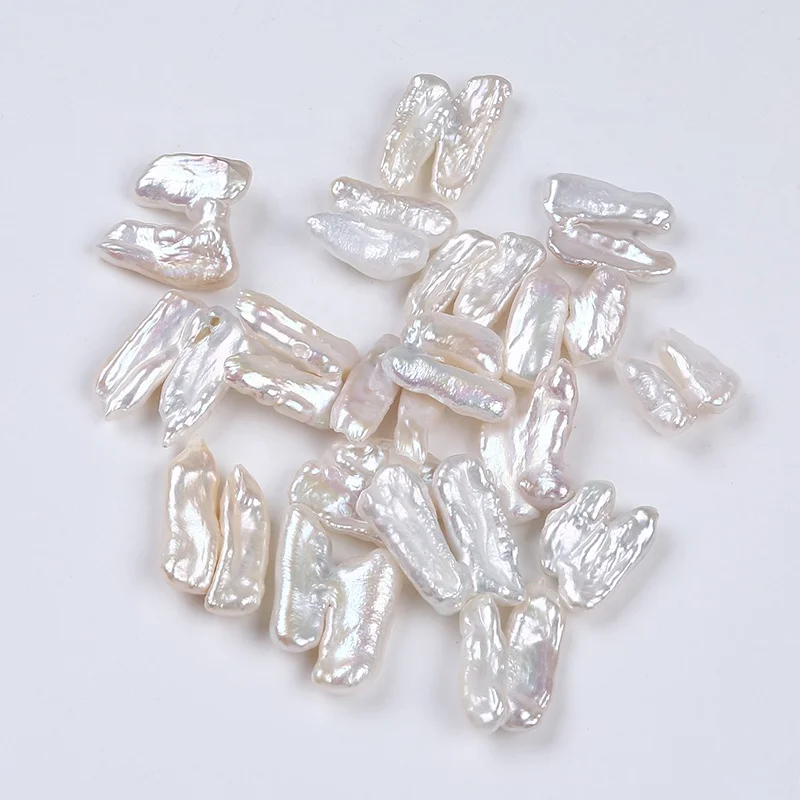 Жемчуг пресноводный неправильной формы натуральный белый без отверстий для