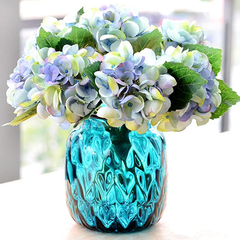 

31cm Artificial Flowers, Single Branch Sea Shell Hydrangea, Home Vase Decoration Fake Flowers, Wedding Scenes Dress Up Flowers