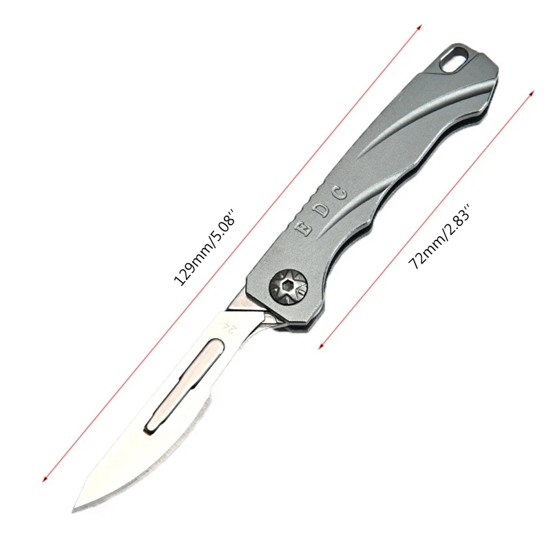 

Aluminum Alloy Folding Art Knife Outdoor EDC Tool Knife Emergency Scalpel Knife