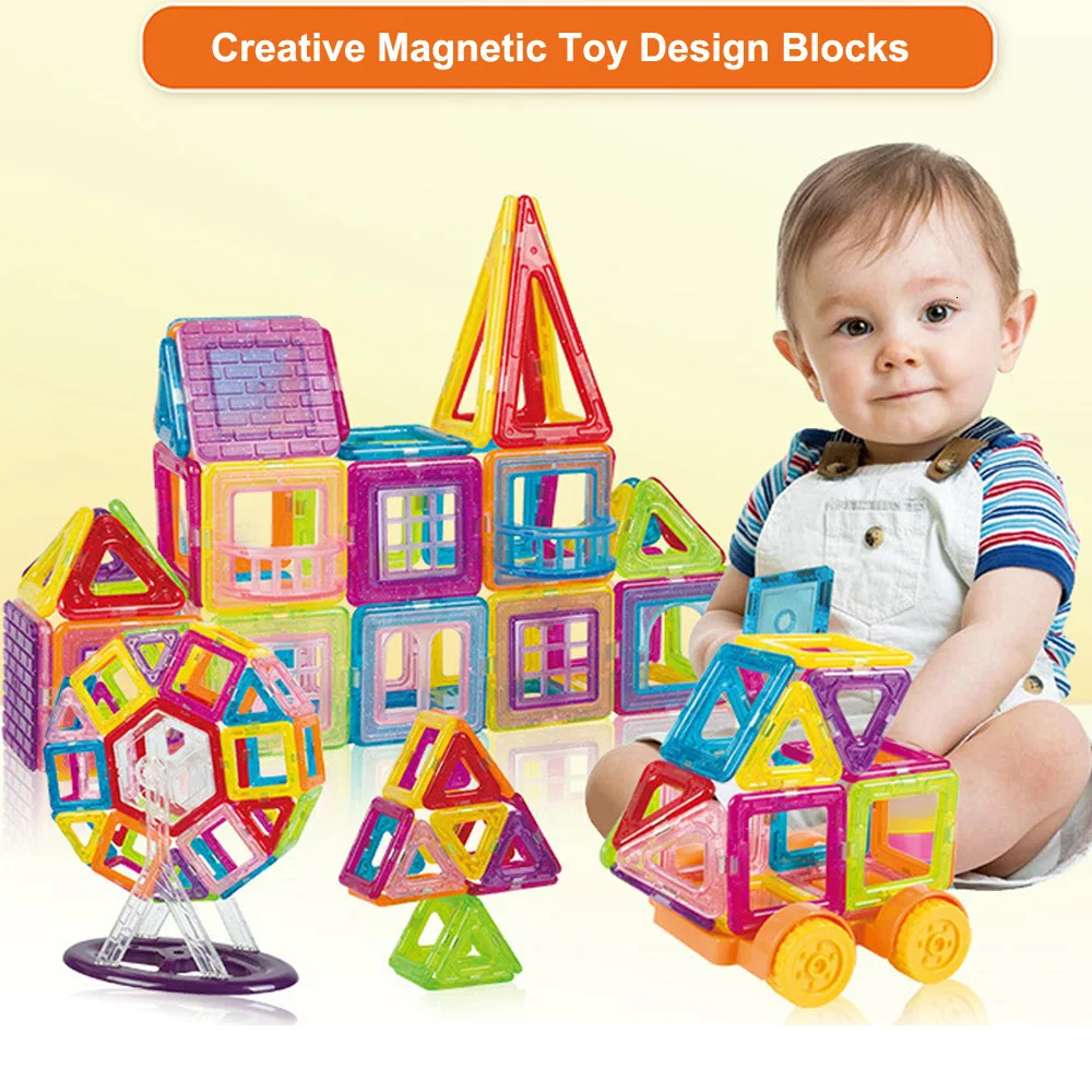 Магнитные игрушки мини размера 58 252 шт. магнитные строительные блоки
