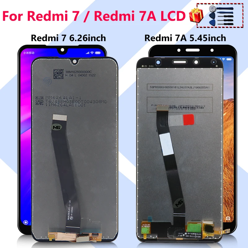 Оригинальный ЖК дисплей для Xiaomi Redmi 7 сенсорный дигитайзер в сборе 7A запасные