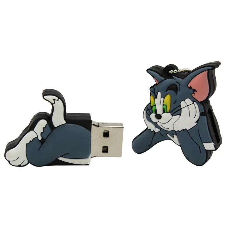 USB флеш-накопитель с надписью ME, 64 ГБ, с милым котом и мышью, 4 ГБ, 8 ГБ, 16 ГБ, 32 ГБ, флешка, USB 2,0, Usb