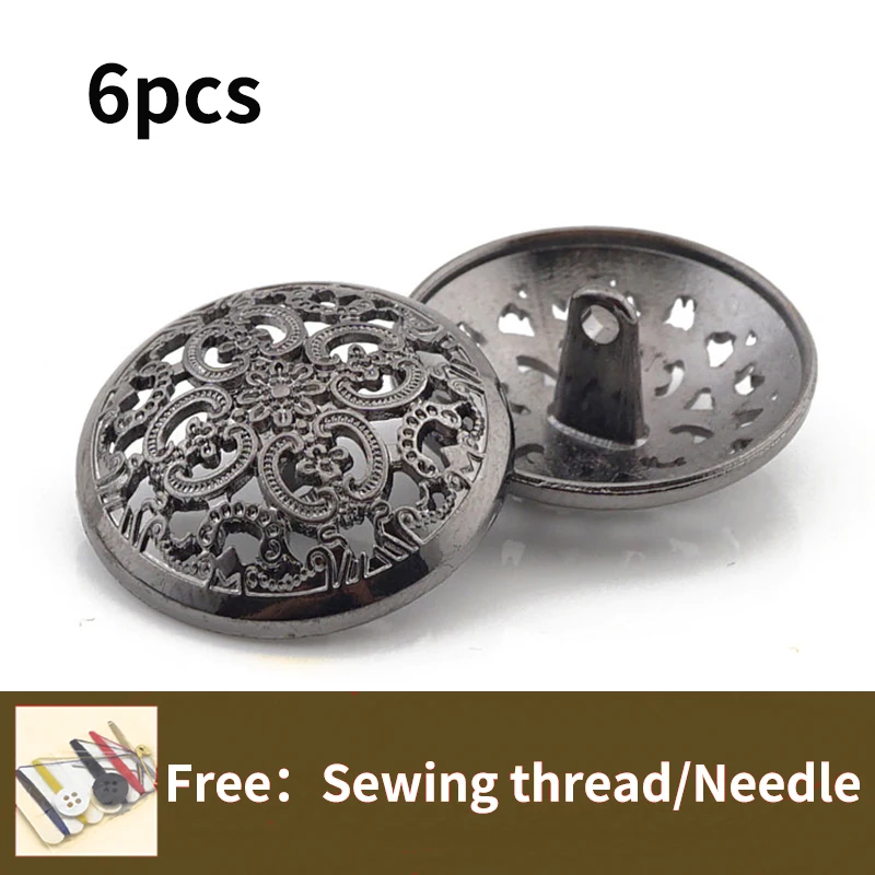 Пуговицы для пальто круглая металлическая кашемировая Двусторонняя шерстяная