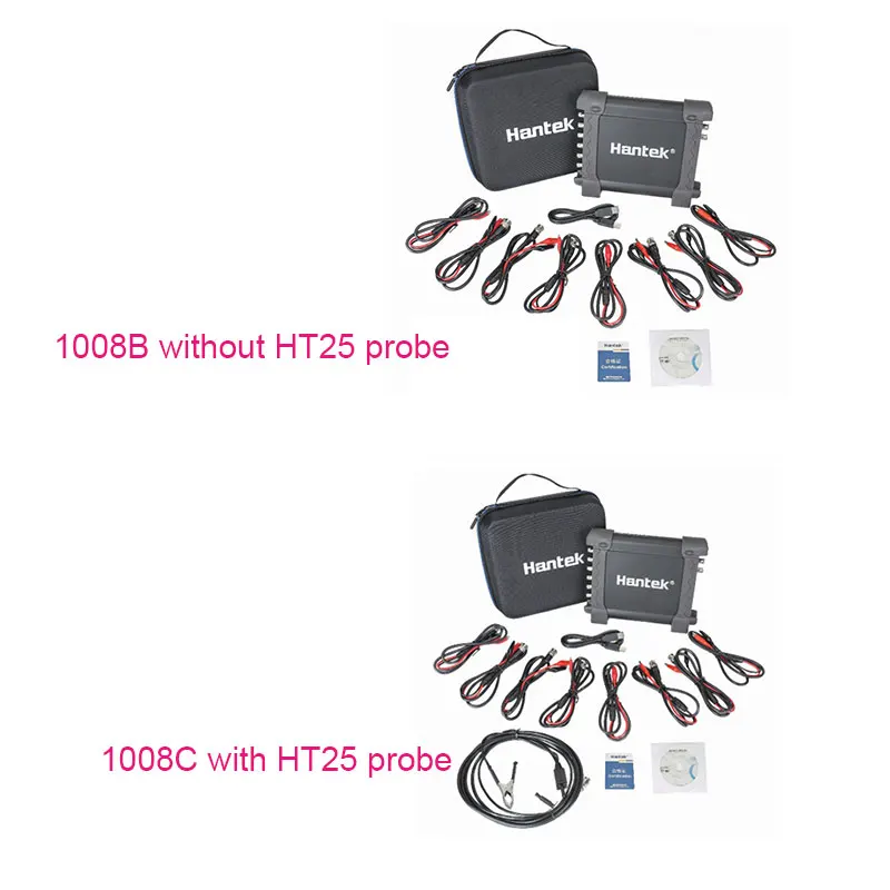 Hantek 1008c автомобильный осциллограф/DAQ/Программируемый ручной 8 канальный USB