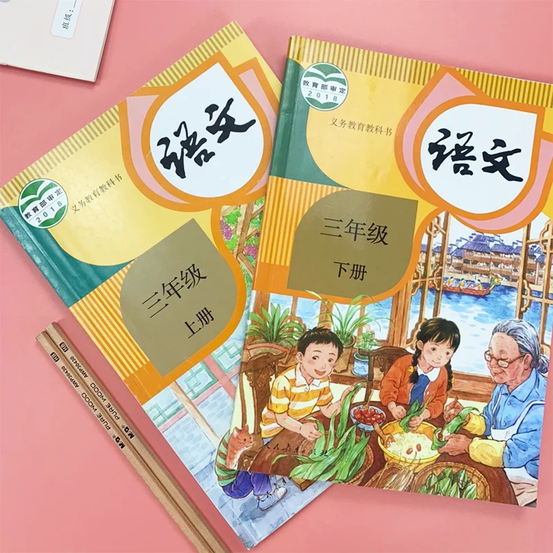 Два языковых книги для студентов третьего года изучения китайского языка PinYin Hanzi