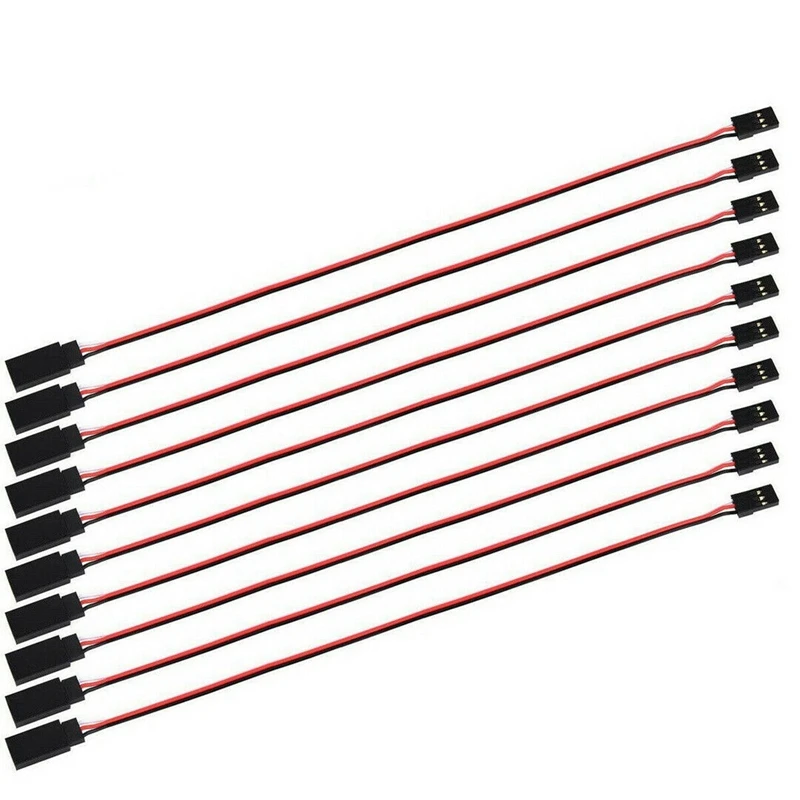 

10Pcs 150mm Servo Extension Lead Wire JR Cable 3Pin Male to Female for RC Car