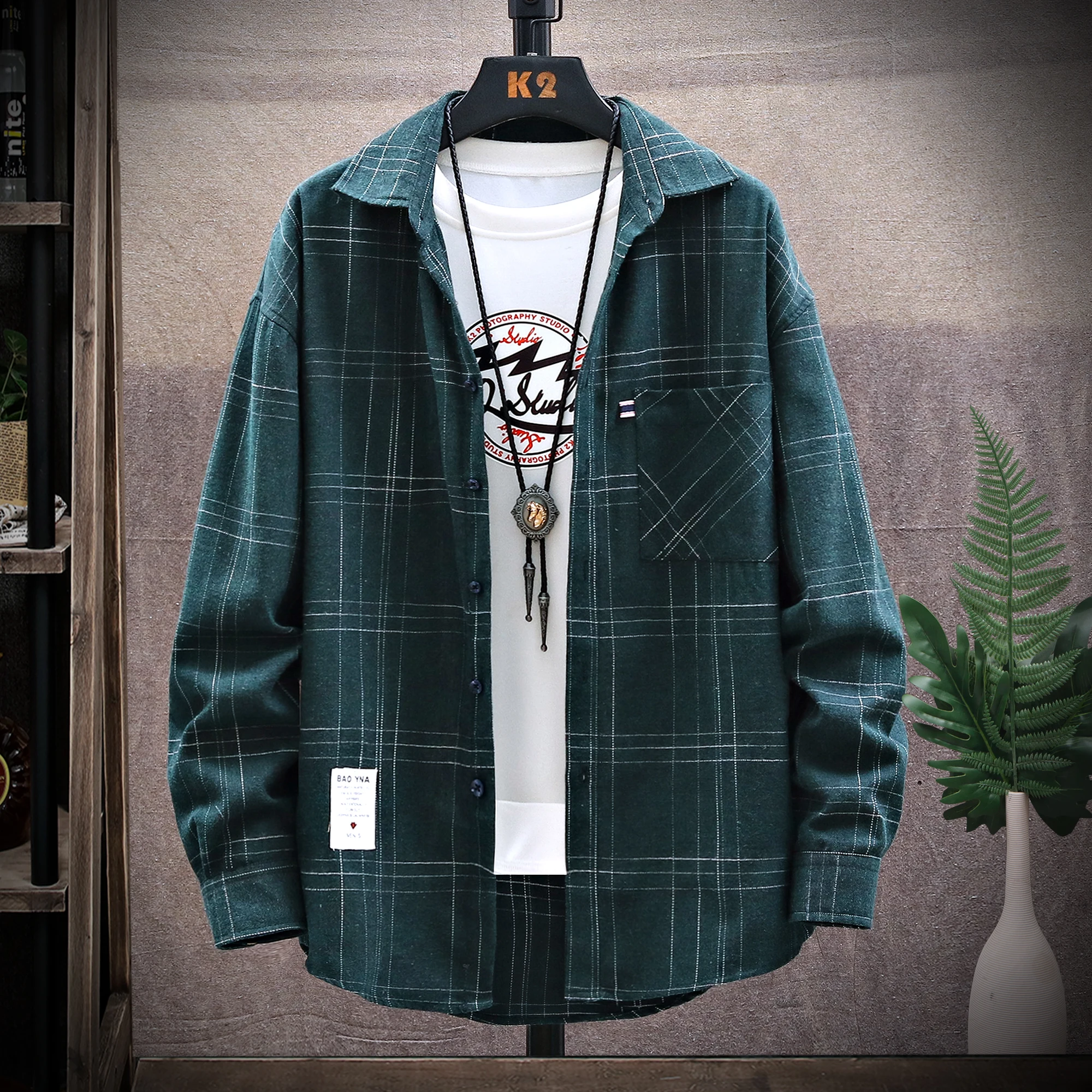 

Men Flannel Plaid Shirt 100% Cotton 2020 Spring Autumn Casual Long Sleeve Shirt Soft Comfort Slim Fit Styles Brand Man Plus Size