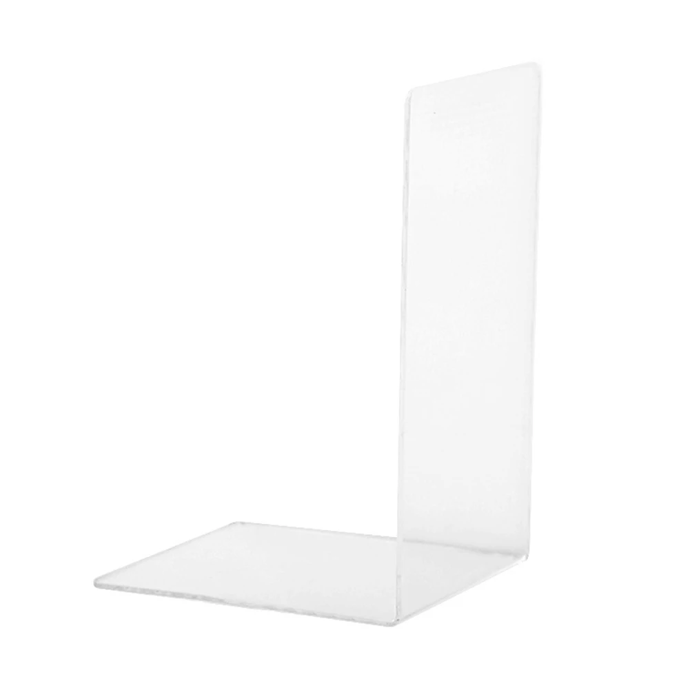 Акриловая полка для книг прозрачные книжные концы l-образная книжная стойка