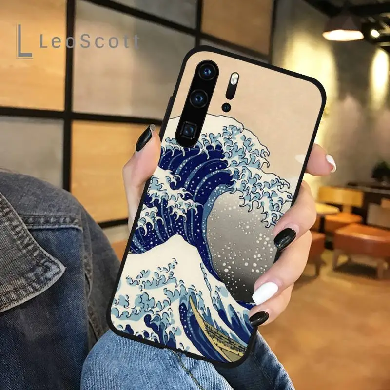 

great Ukiyoe wave kanagawa Phone Case For Huawei honor Mate P 9 10 20 30 40 Pro 10i 7 8 a x Lite nova 5t