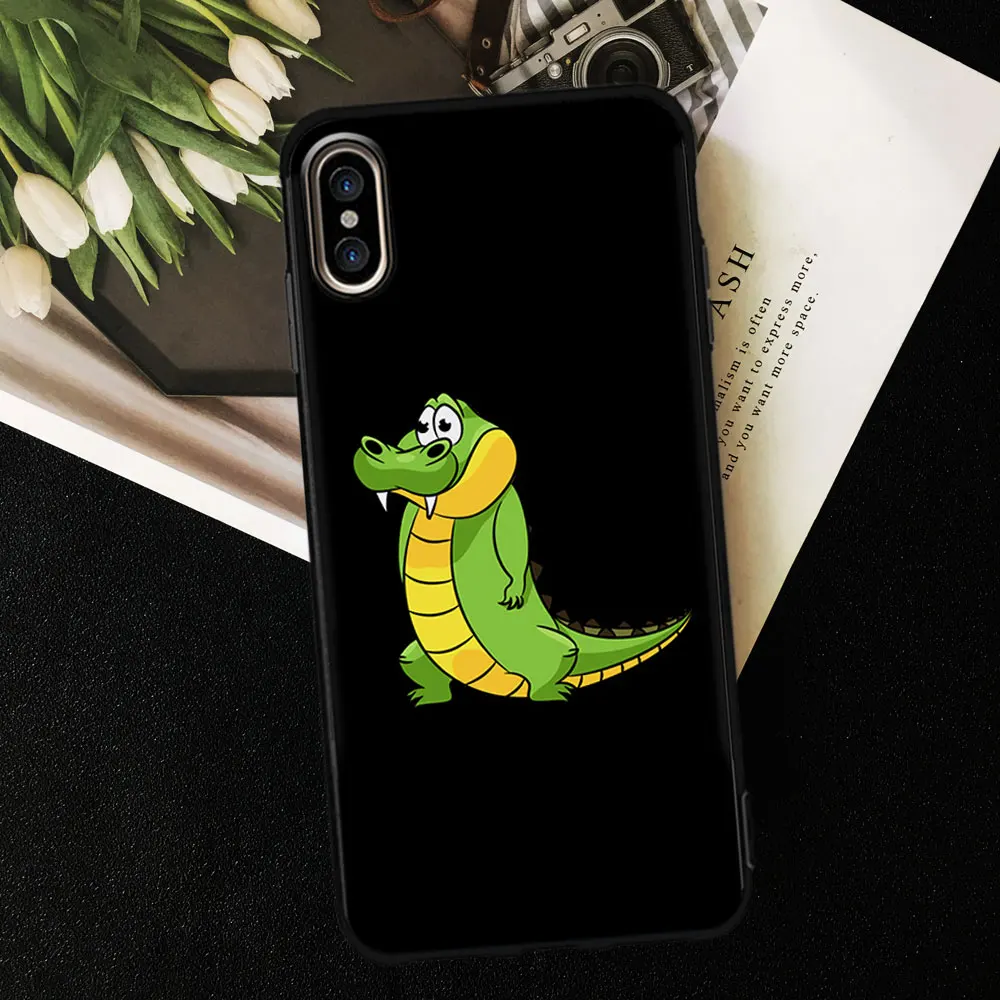 Простая линия Бэтмен Человек-паук динозавр Забавный чехол для телефона iPhone XS MAX XR