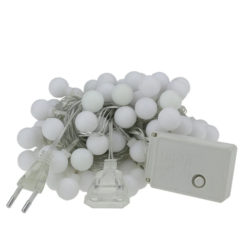 Светодиодная гирлянда с лампочками праздничное украшение рождественское