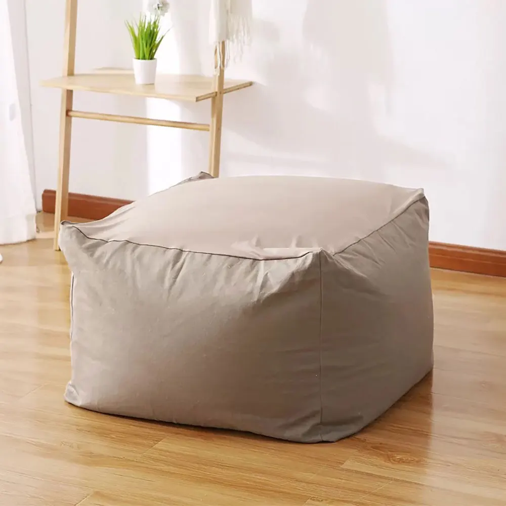 Чехлы для диванов Lazy Bean Bag стулья без наполнителя из льняной ткани сиденье пуф