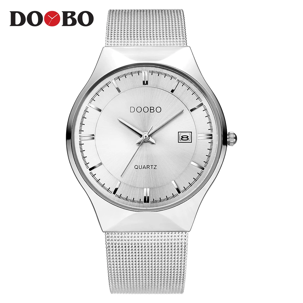 D035 white white DOOBO армейские военные спортивные кварцевые мужские s часы Топ Бренд роскошные кожаные мужские часы повседневные спортивные часы Relogio Masculino - Цвет: D035 white white