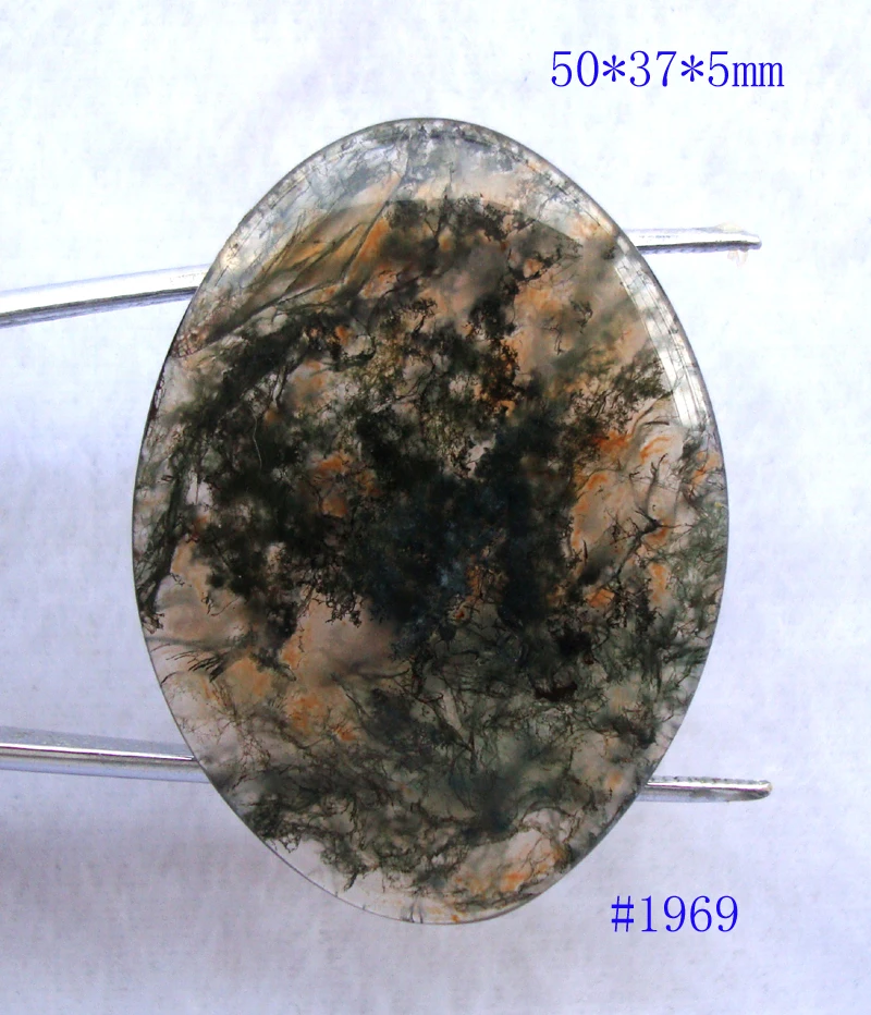 Натуральный моховой агат овальной формы подходит для подвесок женской и мужской ювелирной бижутерии для свадеб, вечеринок, дня рождения.
