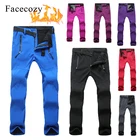 Facecozy 2019 флисовые походные кемпинговые брюки теплые брюки зимние женские мужские уличные водонепроницаемые брюки для треккинга рыбалки брюки