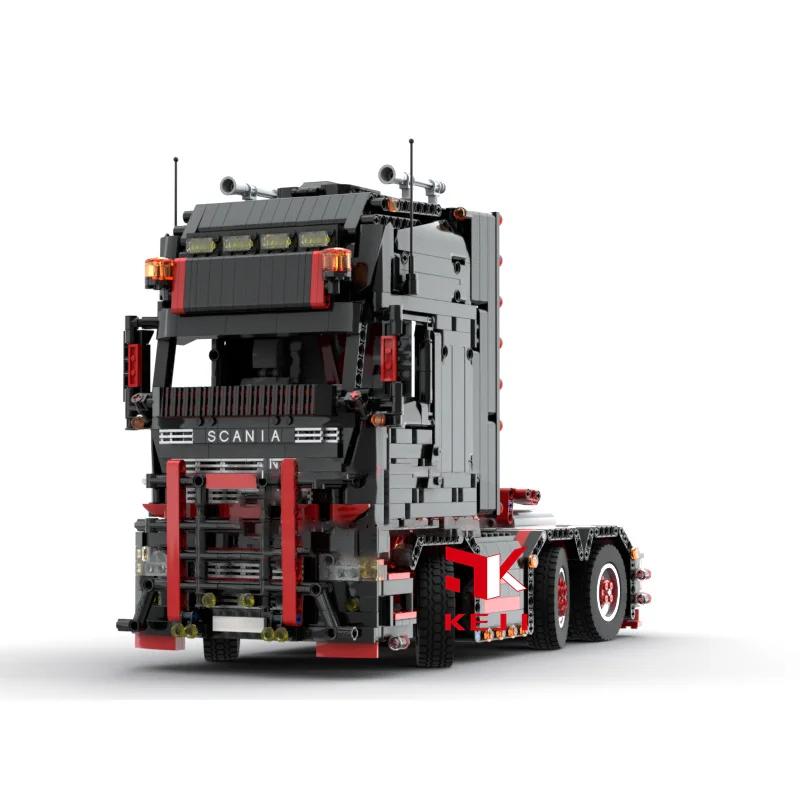 KEJI MOC-62038 Scania грузовик R620 прицеп Инженерная техника Радиоуправляемый пульт