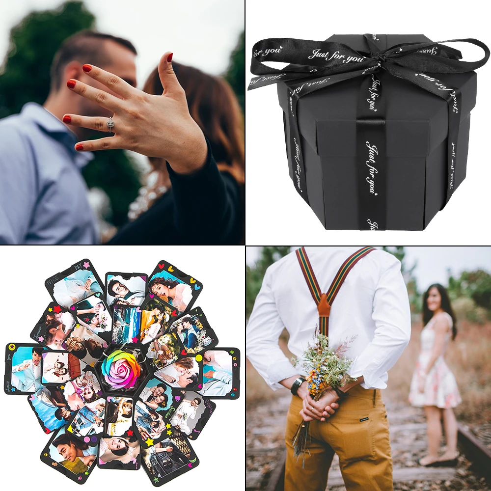 Сюрприз взрыв коробка DIY ручной работы скрапбук Фотоальбом свадебный Подарочная