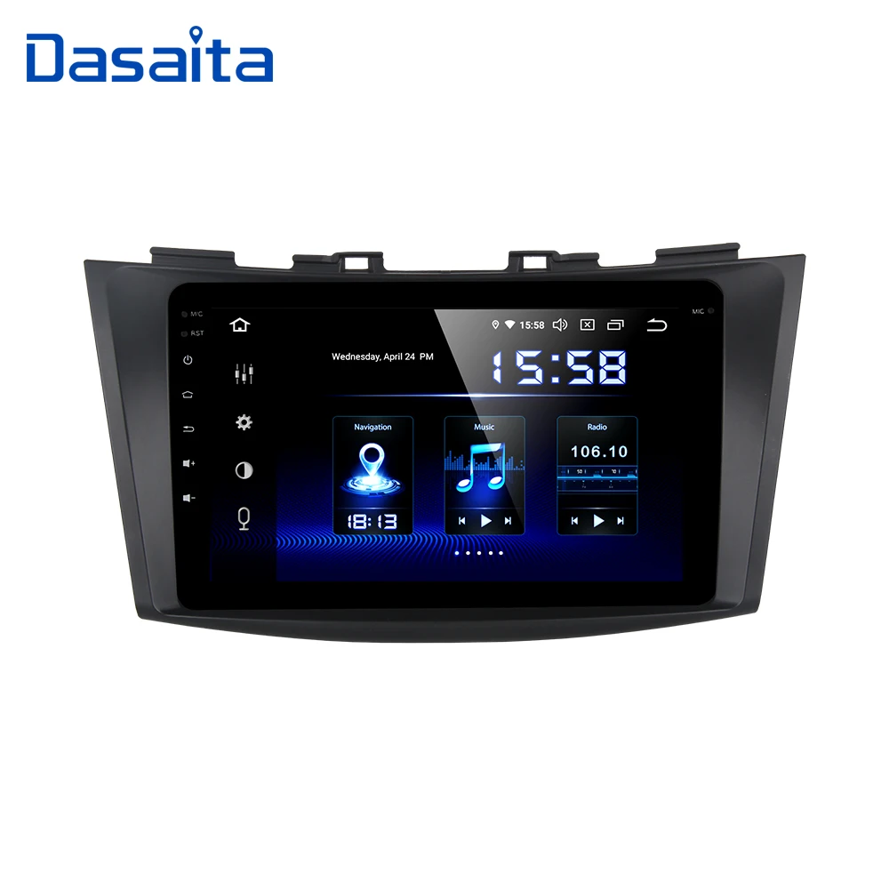 Автомобильный мультимедийный плеер Dasaita Android 10 для Suzuki Swift/Ertiga GPS 2011 2012 2013 2014 2015 с 8