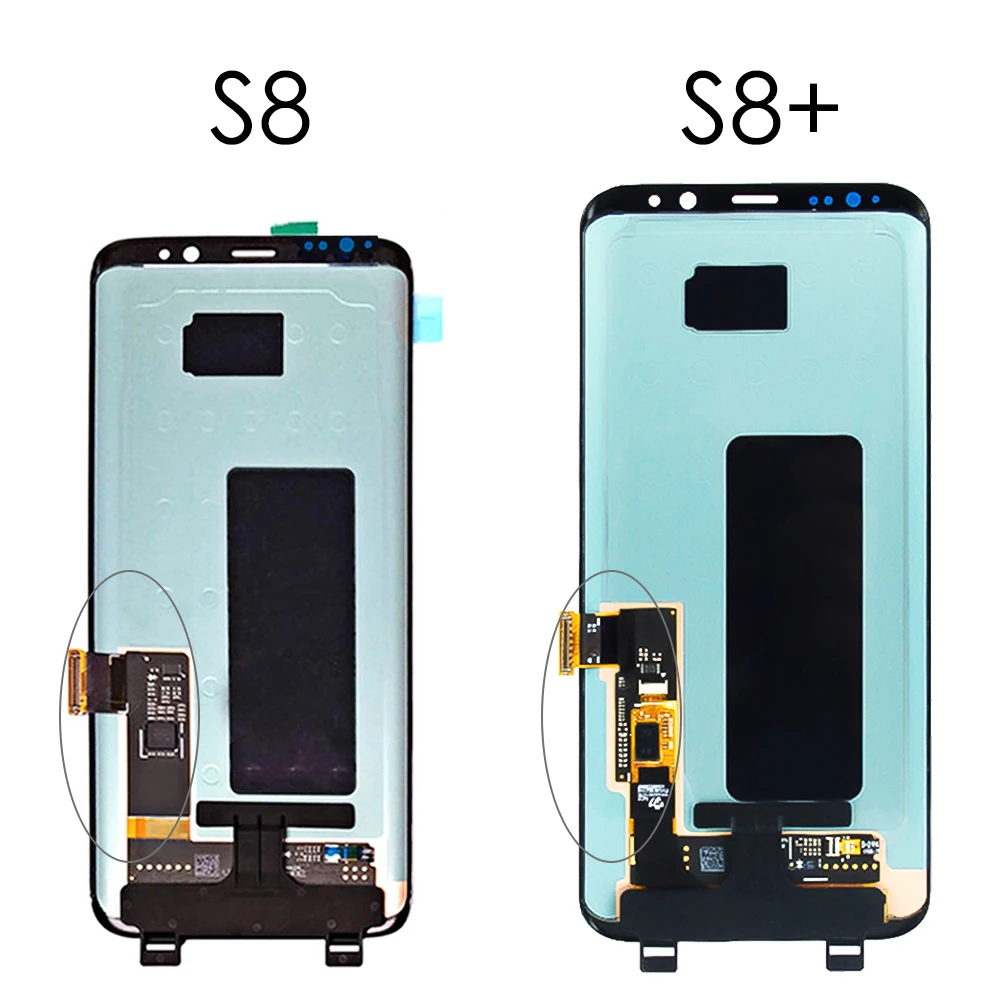 ЖК дисплей Super AMOLED для SAMSUNG GALAXY S8 экран G950F G955 G955F сенсорный дигитайзер в сборе