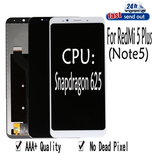 ЖК-дисплей для Xiaomi Redmi Note 5, ЖК-дисплей для Xiaomi Redmi 5 Plus, сенсорный экран протестирован, дигитайзер в сборе