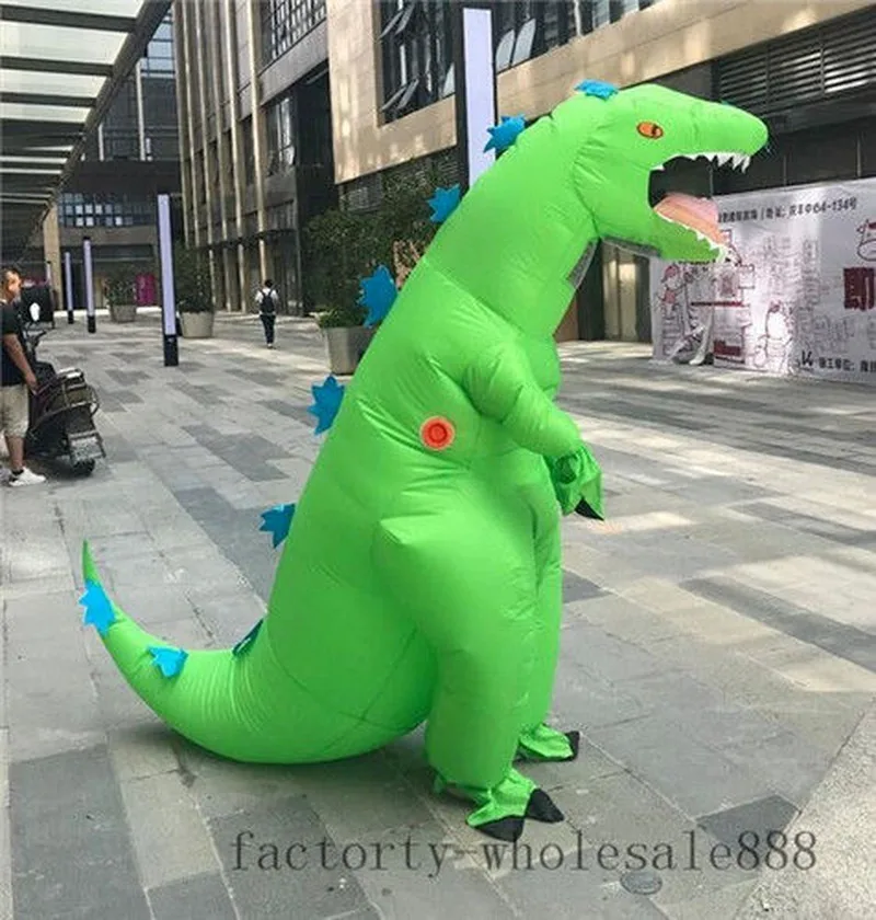 

Inflatable T-Rex Dinosaur Mascot Costume Suits Cosplay Party Game Dress Outfits Clothing Advertising Christmas Easter Adults