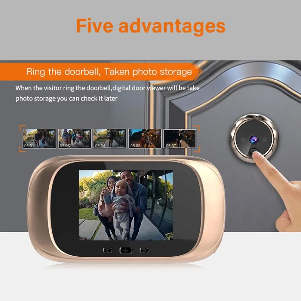 

2.8 Inch LCD Screen Digital Doorbell Electronic Peephole Door Camera Viewer 2020