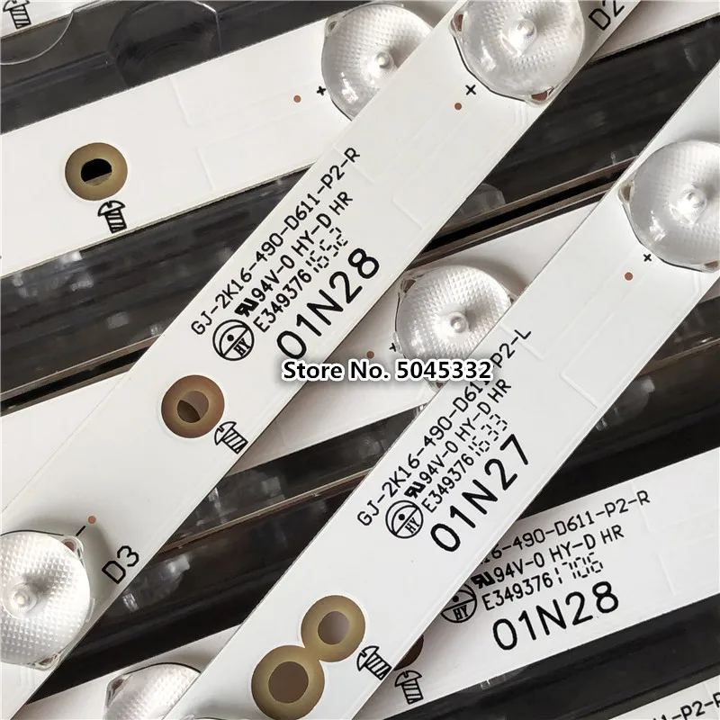 Светодиодный полосы 11 светодиодный для EVTLBM490E0501 AJ 3(L) EVTLBM490E0601 AK 3(R) 49PUK4900/12 TPT490U2