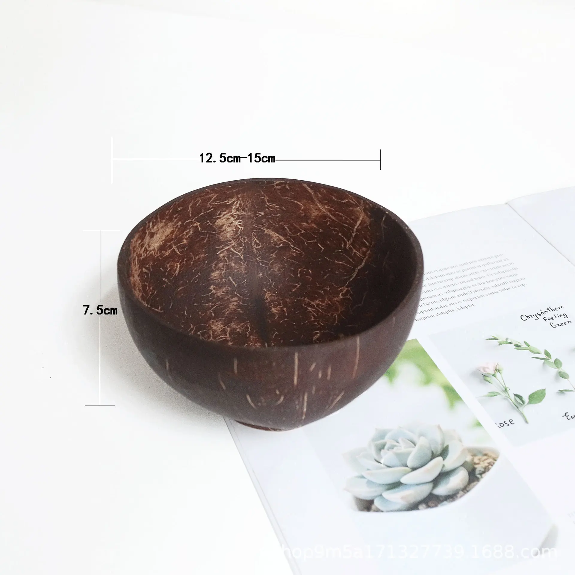 

International Natural Natural Coconut Bowl, Coconut Spoon, Coconut Fork, Coconut Knife, Creative Craft Decoration, for Food hot