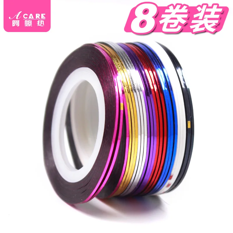 1 мм цвета: золотистый серебристый полосатая наклейка голографическая 3D полоски