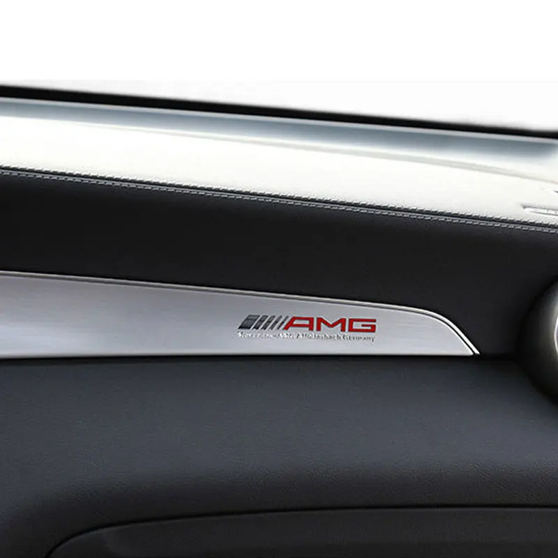 Металлическая Наклейка на консоль mercedes benz для amg w203 w204 w205 w212 w213 w176 w117 gla аксессуары
