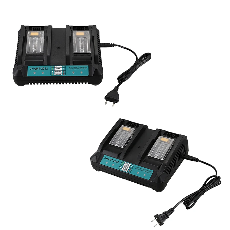 4A двойной Порты Li Ion Батарея Зарядное устройство для Makita 14 4 V 18V BL1830 BL1840 BL1845 BL1850 BL1860