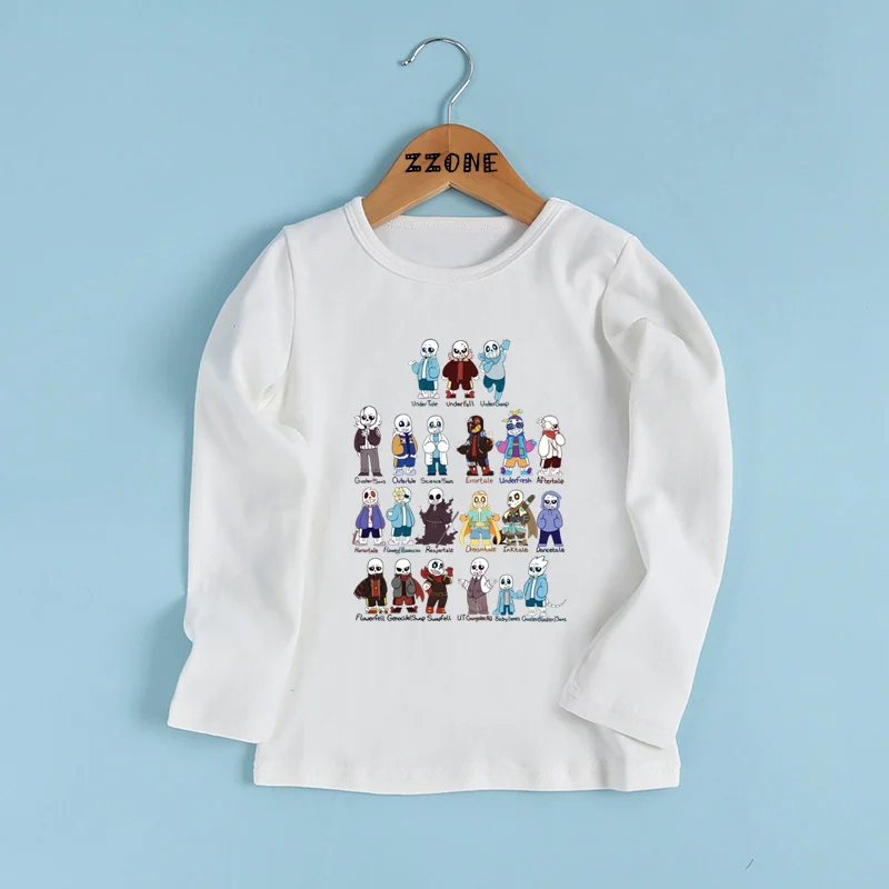 Детская футболка с принтом черепа брата Undertale Санс детская забавная одежда