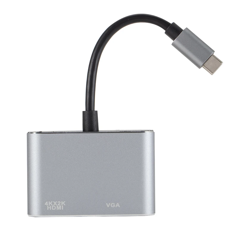 USB 3.1 Type C To VGA Multiport Adapter HDMI 4K UHD Converter Ports HUB Charging | Мобильные телефоны и аксессуары