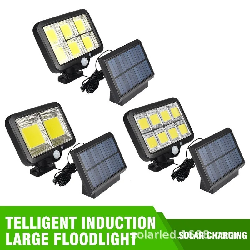 

Уличный светодиодный светильник на солнечной батарее, 160COB, водонепроницаемый