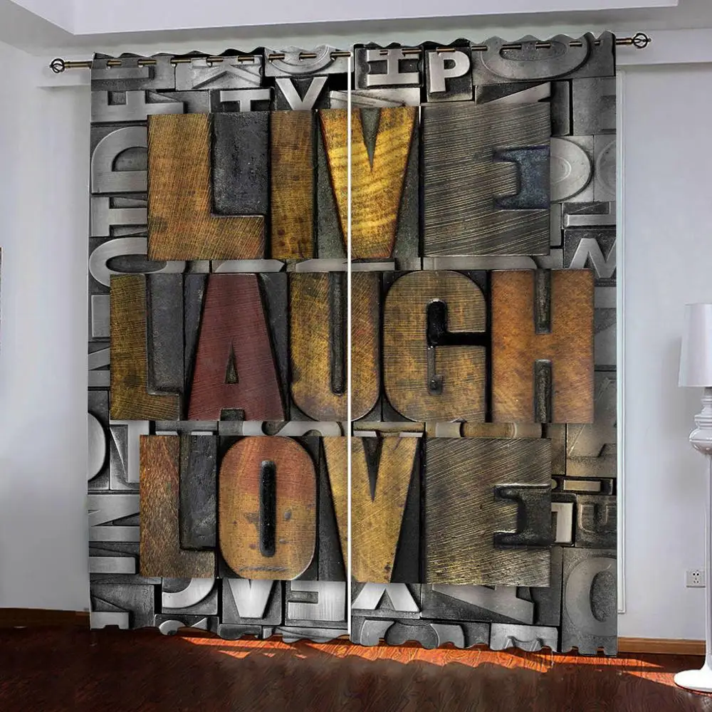 Занавески из ткани с 3D принтом занавески для гостиной и спальни 2 панели | Дом сад