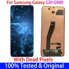 Дисплей 6,2 дюйма для Samsung Galaxy S20, ЖК-дисплей G980, G980F, G980FD, сенсорный экран, дигитайзер в сборе, с рамкой Dot, Замена ЖК-дисплея