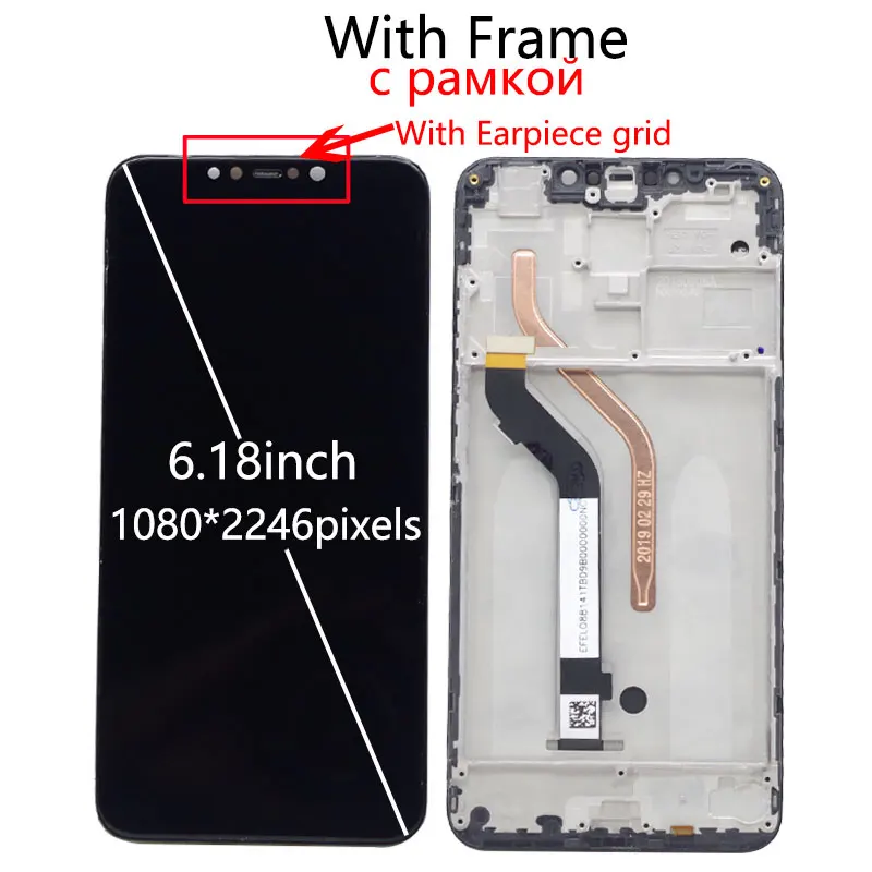 ЖК дисплей 6 18 дюйма для XiaoMi Pocophone F1/poco F1 с сенсорным сенсором в сборе LCD|Экраны