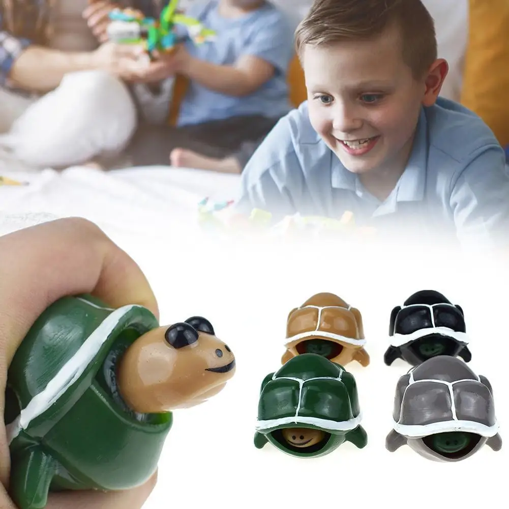 

Montessori Novelty Funny Squeeze Telescopic Head Tortoise P9H3