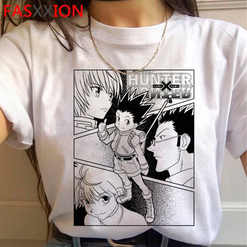 

Hunter x Hunter Killua Zoldyck Kurapika Hxh Футболка мужская Эстетическая 2021 японская белая футболка в эстетике