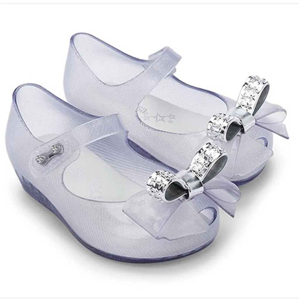 

Mel Flex Bowtie Shoes 2021 New Summer Cute Flower Jelly Bow Shoe Girl Non-slip Kids Toddler Beach Sandals