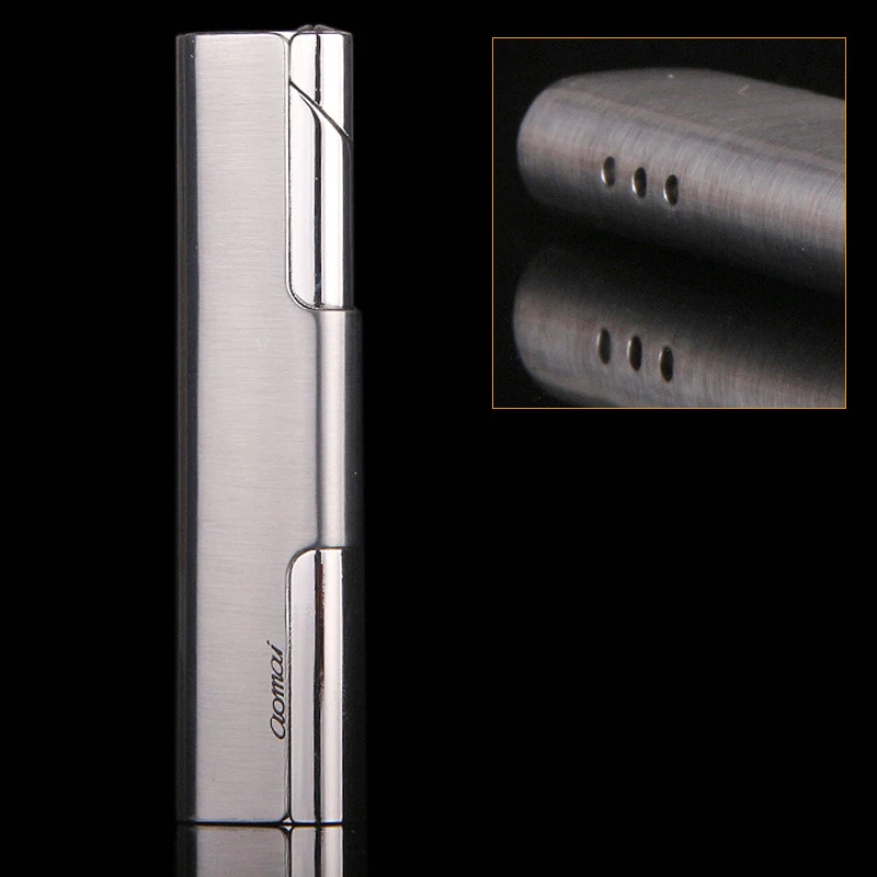 

Ultra-thin Clssico tocha turbo isqueiro butano charuto isqueiro 1300 c prova de vento isqueiro mal ventilado