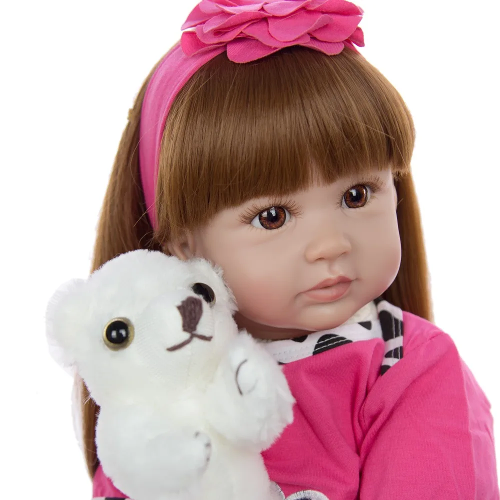 Reborn Baby Doll 60 см игрушка большого размера Реалистичная виниловая принцесса ребенок