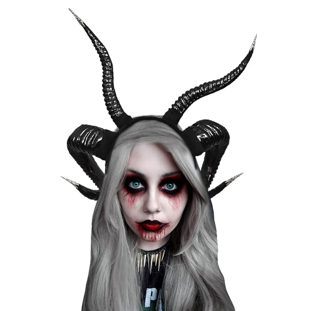 

Halloween Headbands Men & Women Hair Accessories Sharp Horn Party Hair Band gumki do wlosow bandeau cheveux #D