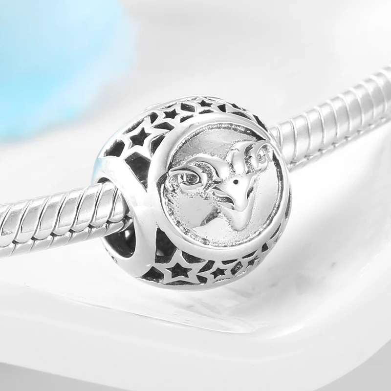 Новые оригинальные подвески-бусины в виде знаков зодиака серебряные созвездия