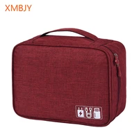 portable digital storage bags organizer usb gadgets cables wires charger power battery zipper cosmetic bag case accessories item