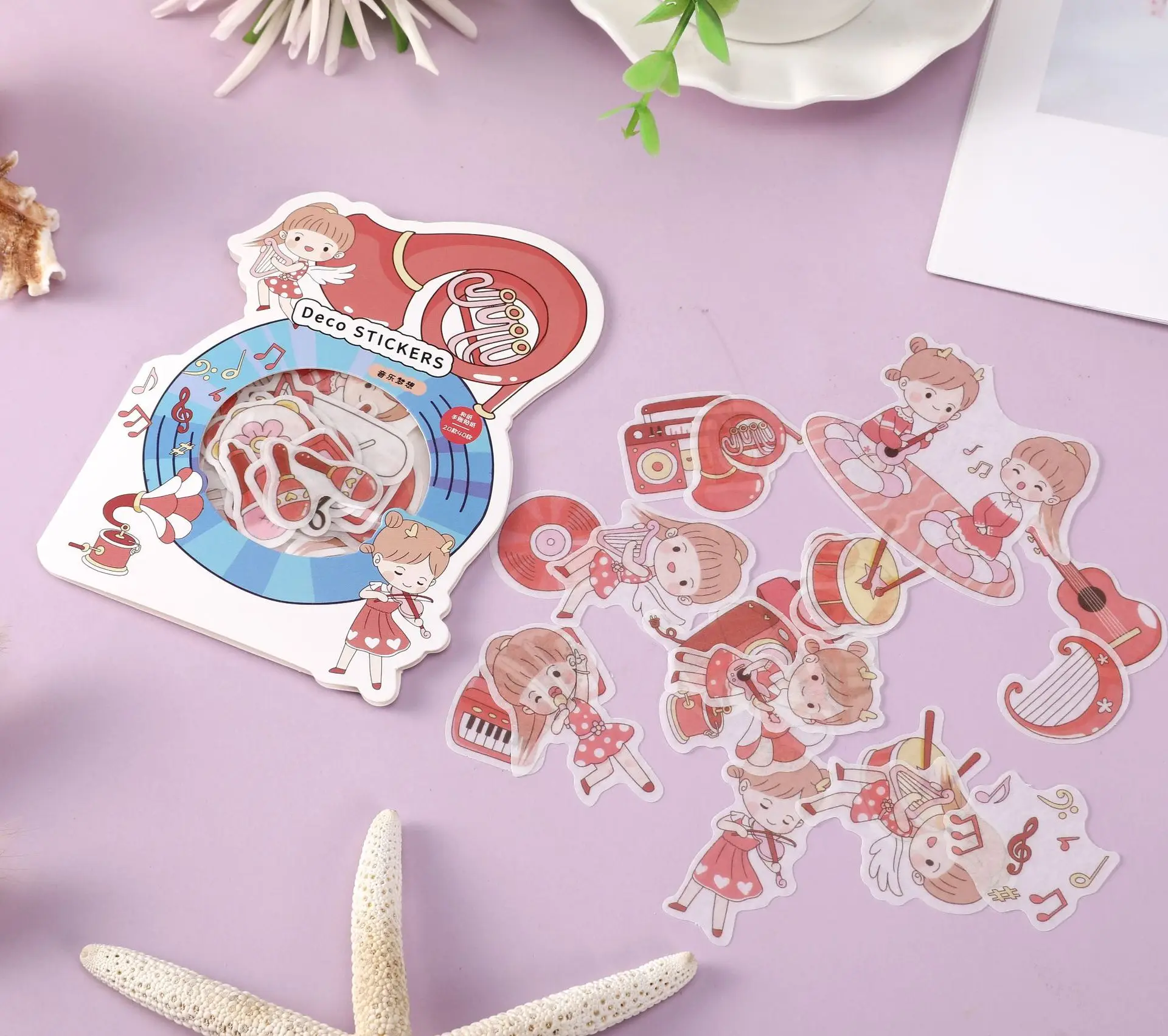 Японские бумажные наклейки 40 шт./упак. декоративные канцелярские скрапбукинг