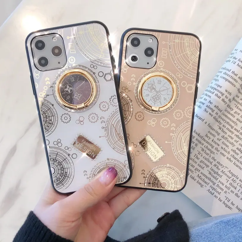 Чехол с бриллиантом для iPhone 11 Pro MAX тонкий чехол-подставка часов X XR XS Max 8 7 6s 6 Plus |